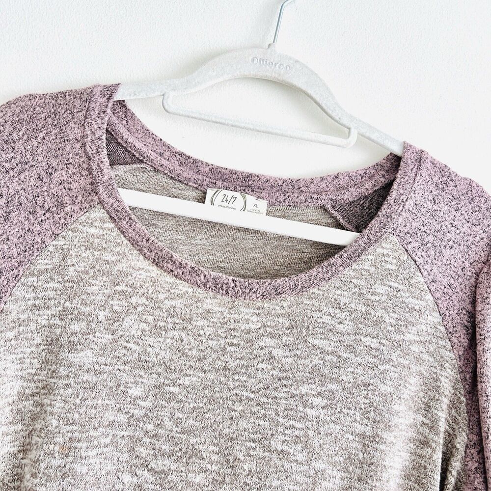 EUC Maurices 24/7 Pink Puff Sleeve Baseball Tee - Picture 2 of 13
